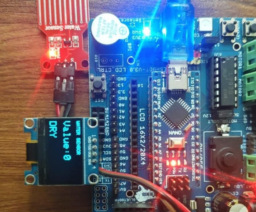 Water Sensor Monitoring System Using Arduino Nano and DESHBOT Shield