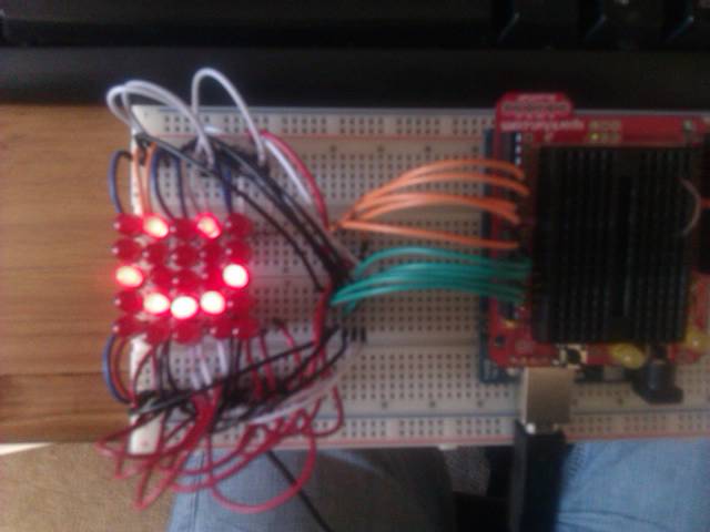 5X5 Dot Matrix on Arduino (gets Text From Pc) Full Instructions and Script