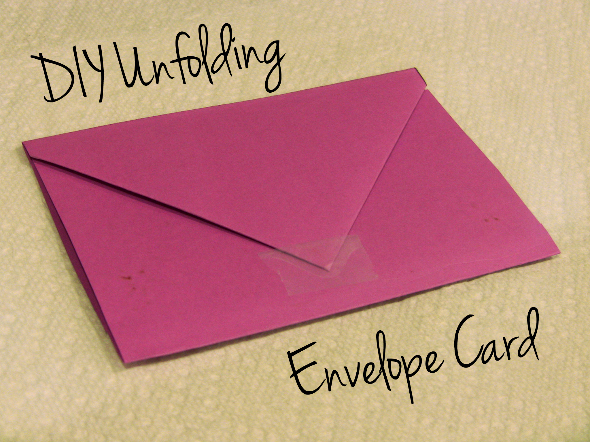 V-Day Unfolding Envelope Card