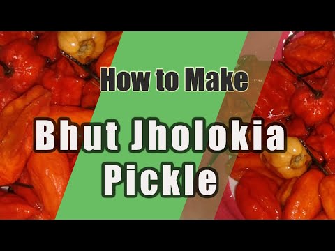 #ghostchili #DIY #jugaadityourself How to make Ghost chili Pickle|Bhut Jholokia pickle