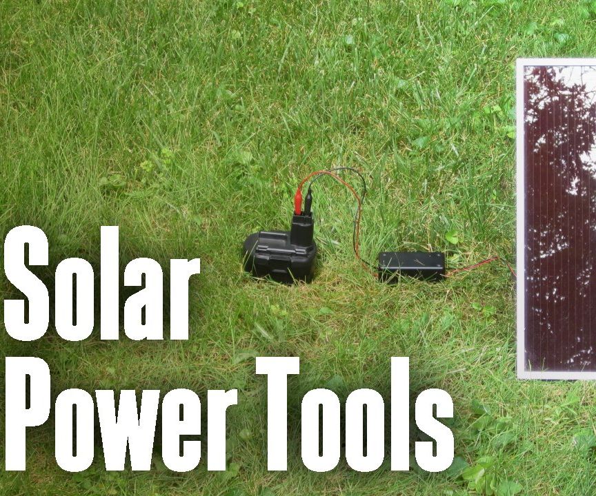Solar Battery Charger for Your Cordless Power Tools