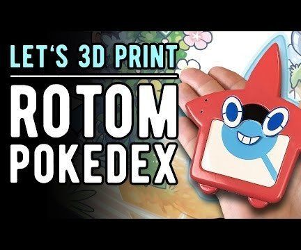  We Made a Rotom Pokedex!  3D Model Print 