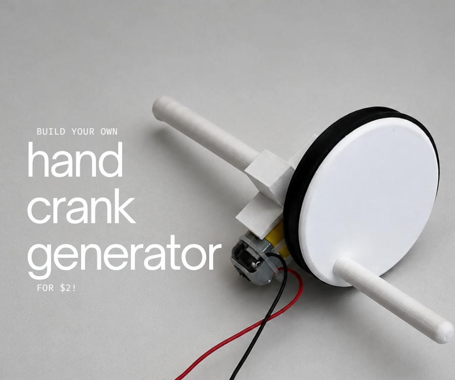 Turn Yourself Into a Battery: How to Make a Small Hand Crank Generator for $2