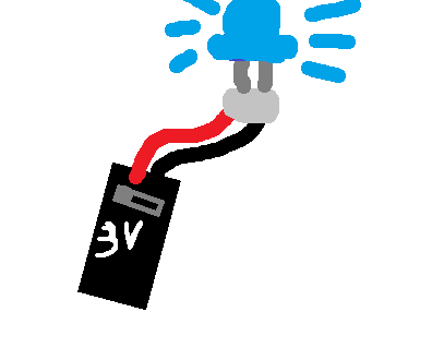 Making a Very Simple Flashlight Using a Battery Pack and a LED