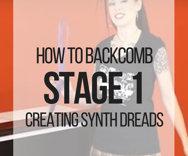 How to Backcomb: Stage 1 for Creating Synthetic Dreadlocks
