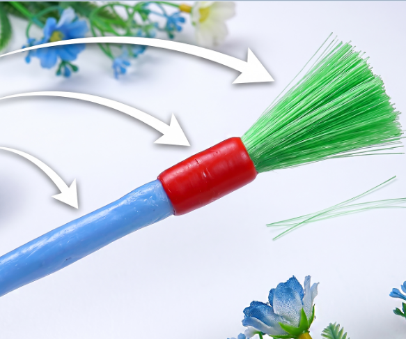 Paintbrush Made 100% From Plastic Bottle Caps - Synthetic Bristles, Handle, All Handmade ♻️