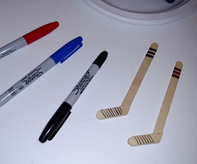 Popsicle Hockey Sticks - Craft