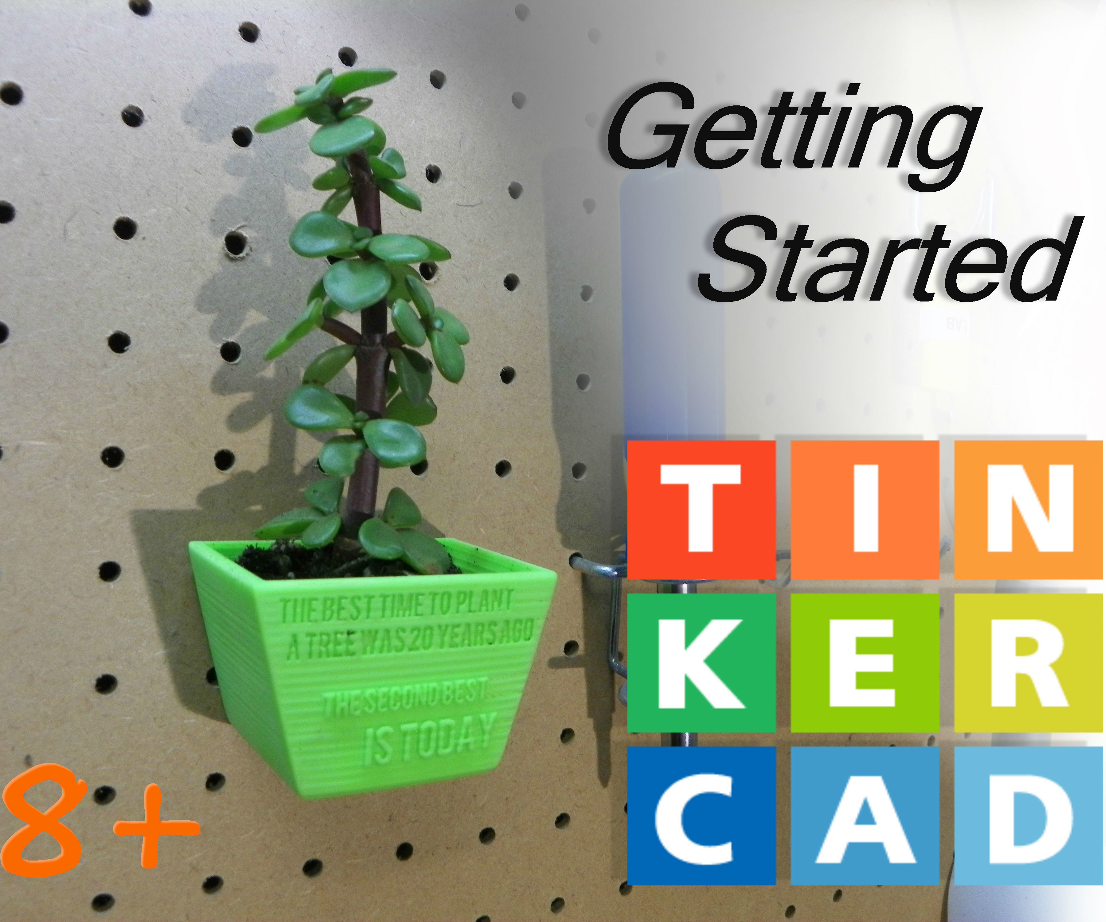 TinkerCAD - Peg Board Planter