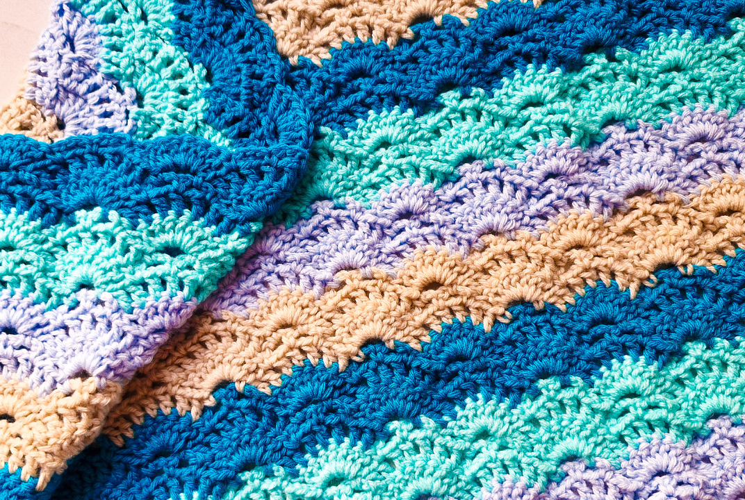 Sandy Shores Crochet Ombre Beach Mat