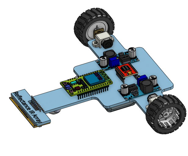 DIY High Performance Line Follower Robot — ESP32 + PID.