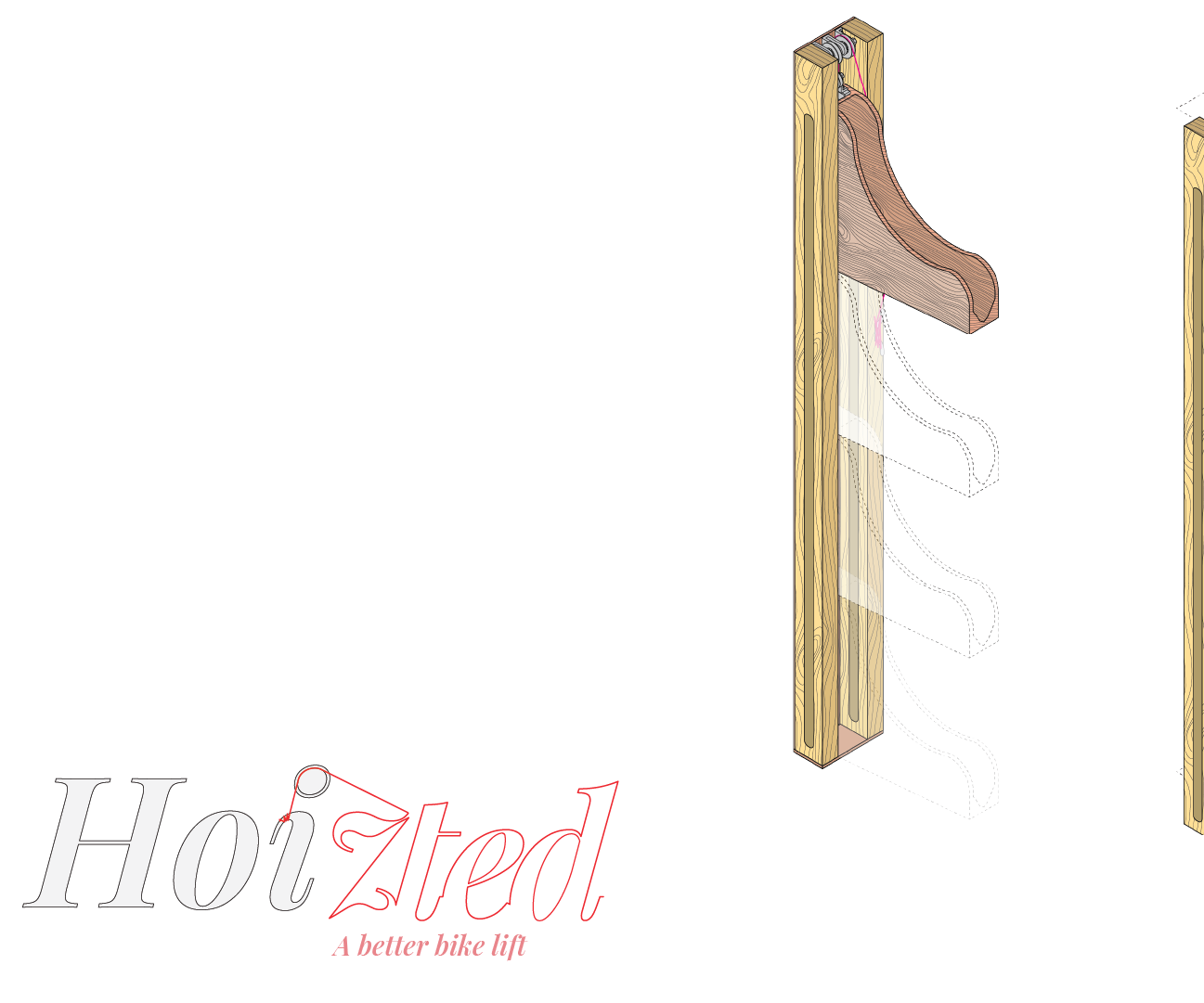 Hoizted: Pulley Bike Storage