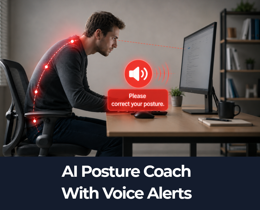 AI Sitting Posture Coach With Voice Alerts