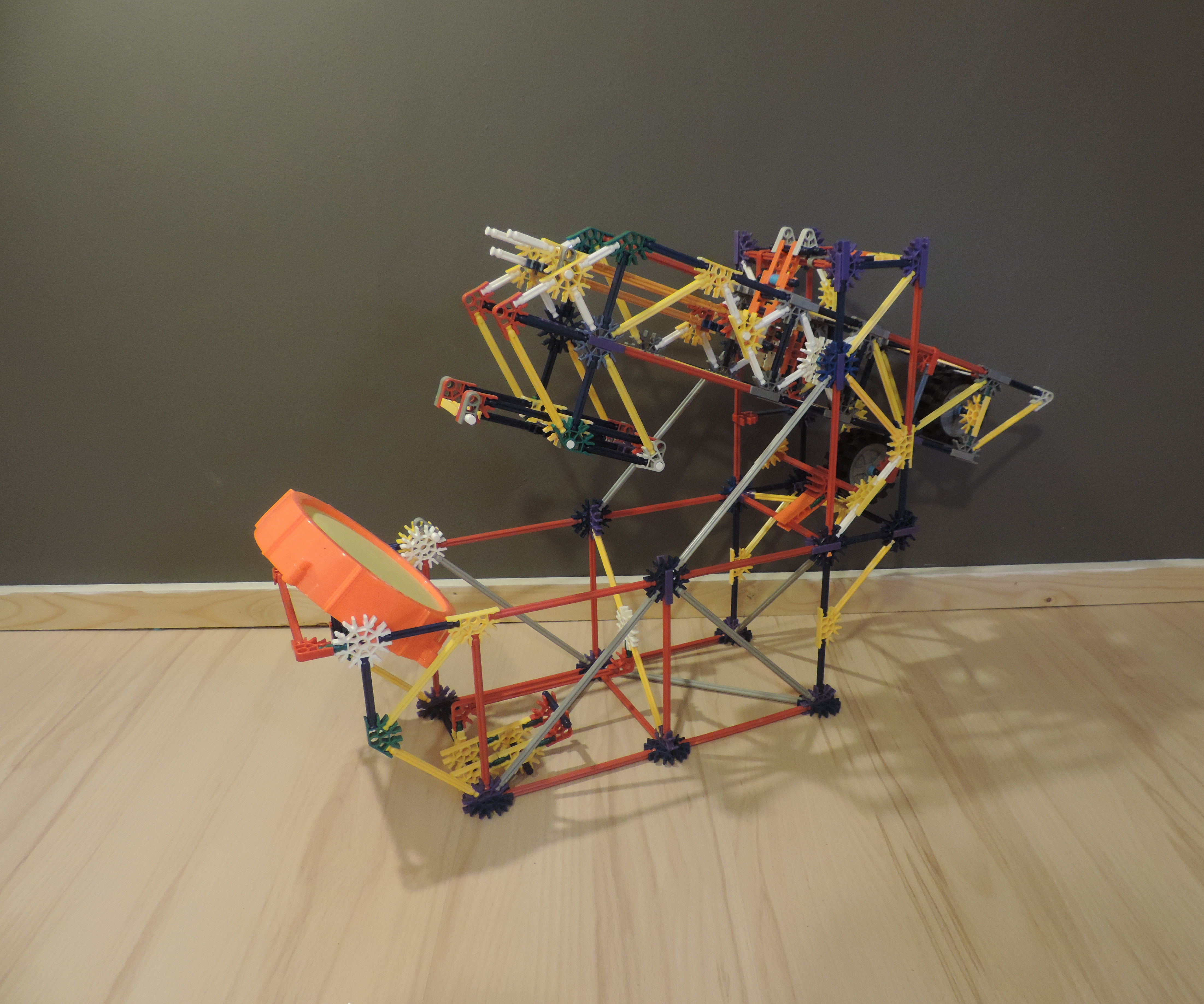 Knex Ball Machine Element: Trampoline Arm