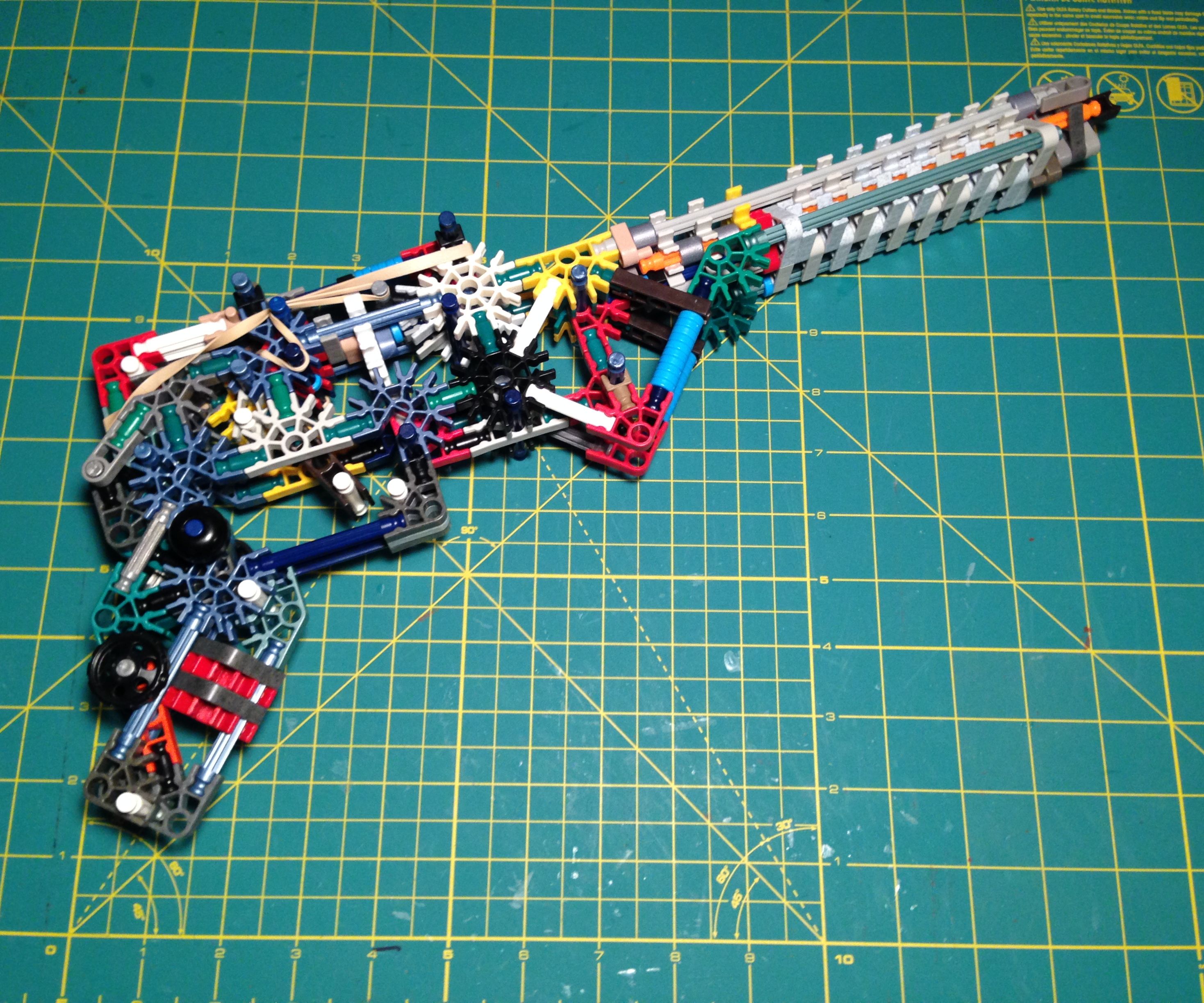 K'nex Whisper Pistol [Semi-auto, Unique Mech, 6 Shots]