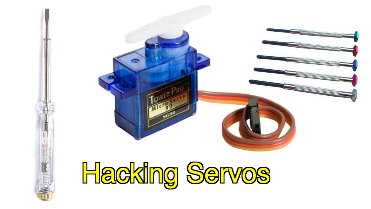 Hack a TowerPro Micro Servo to Spin 360 / Continuous Rotation