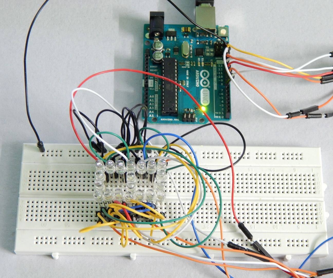 Seven Segment Display Using LEDs