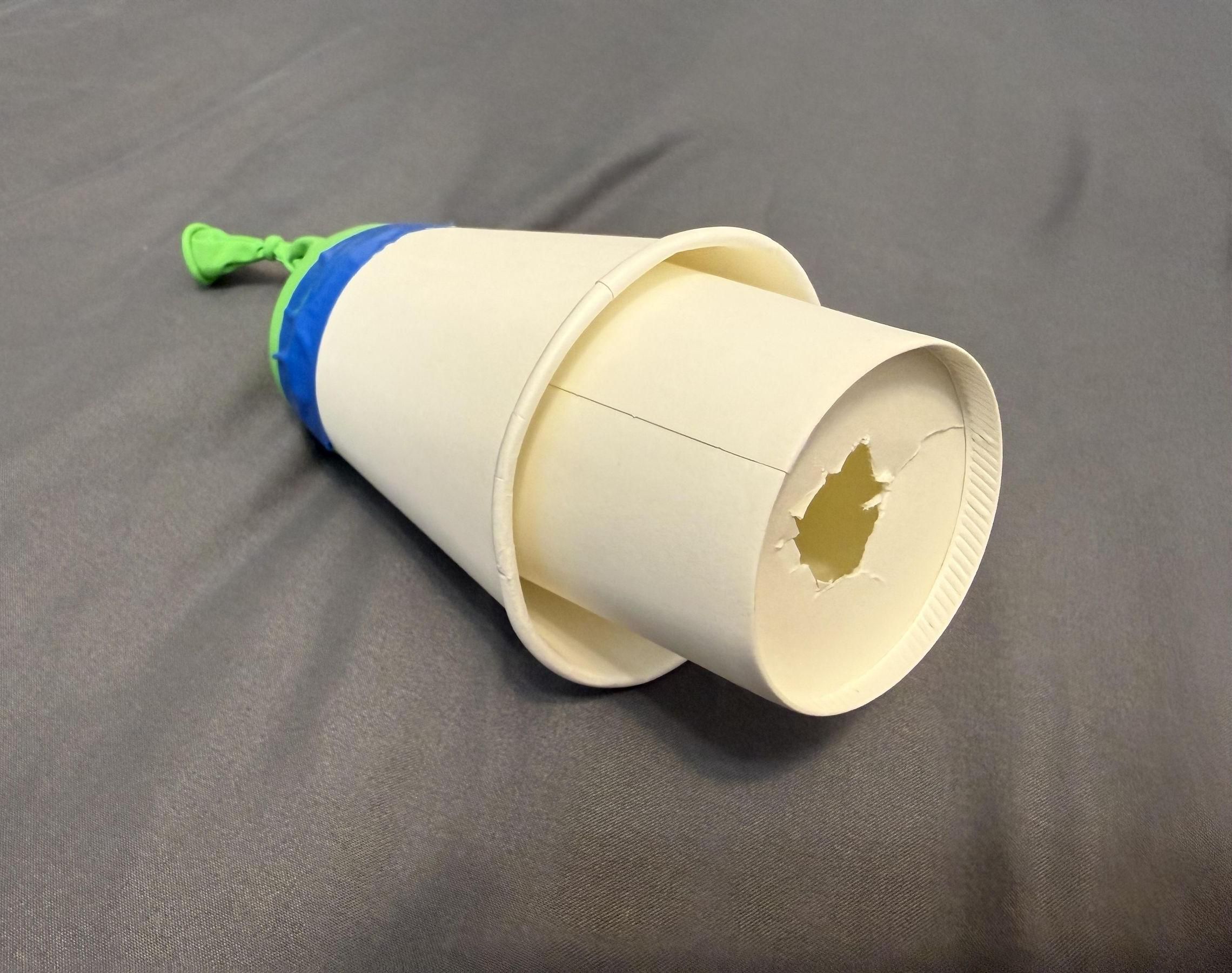 Paper Cup Air Vortex Cannon - No Lid Required, and a Detachable Upgrade With Your Paper Cup Pom Pom Shooter!