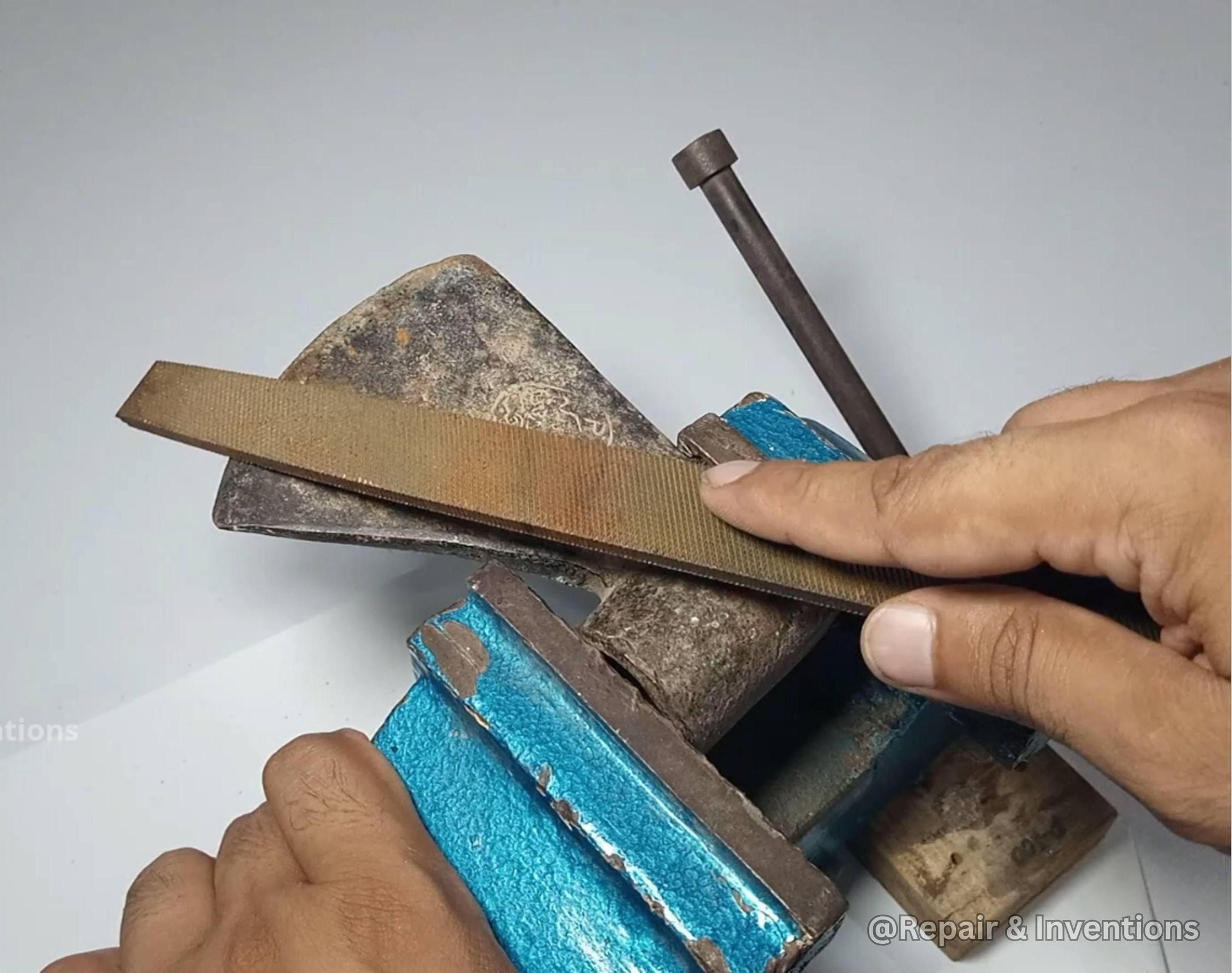 How to Sharpen a Dull Axe at Home Using Only a File