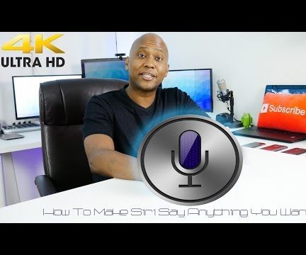 Make Siri Voice Say ANYTHING on a Apple Computer- 4K Video 