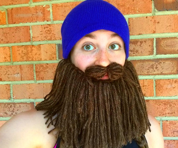 Easy Yarn Beard Hat