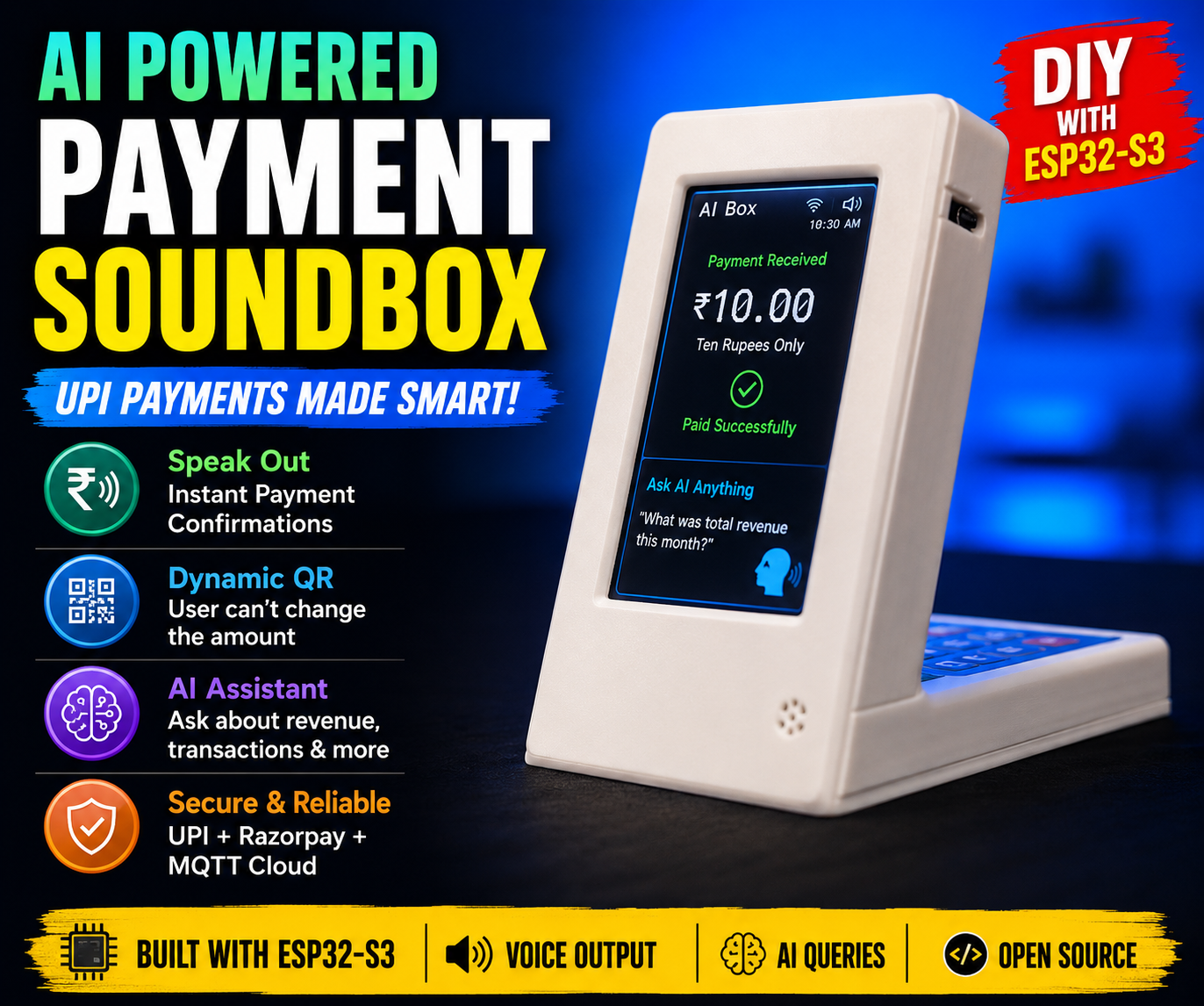 DIY Payment Sound Box: AI-Powered Payment Assistant