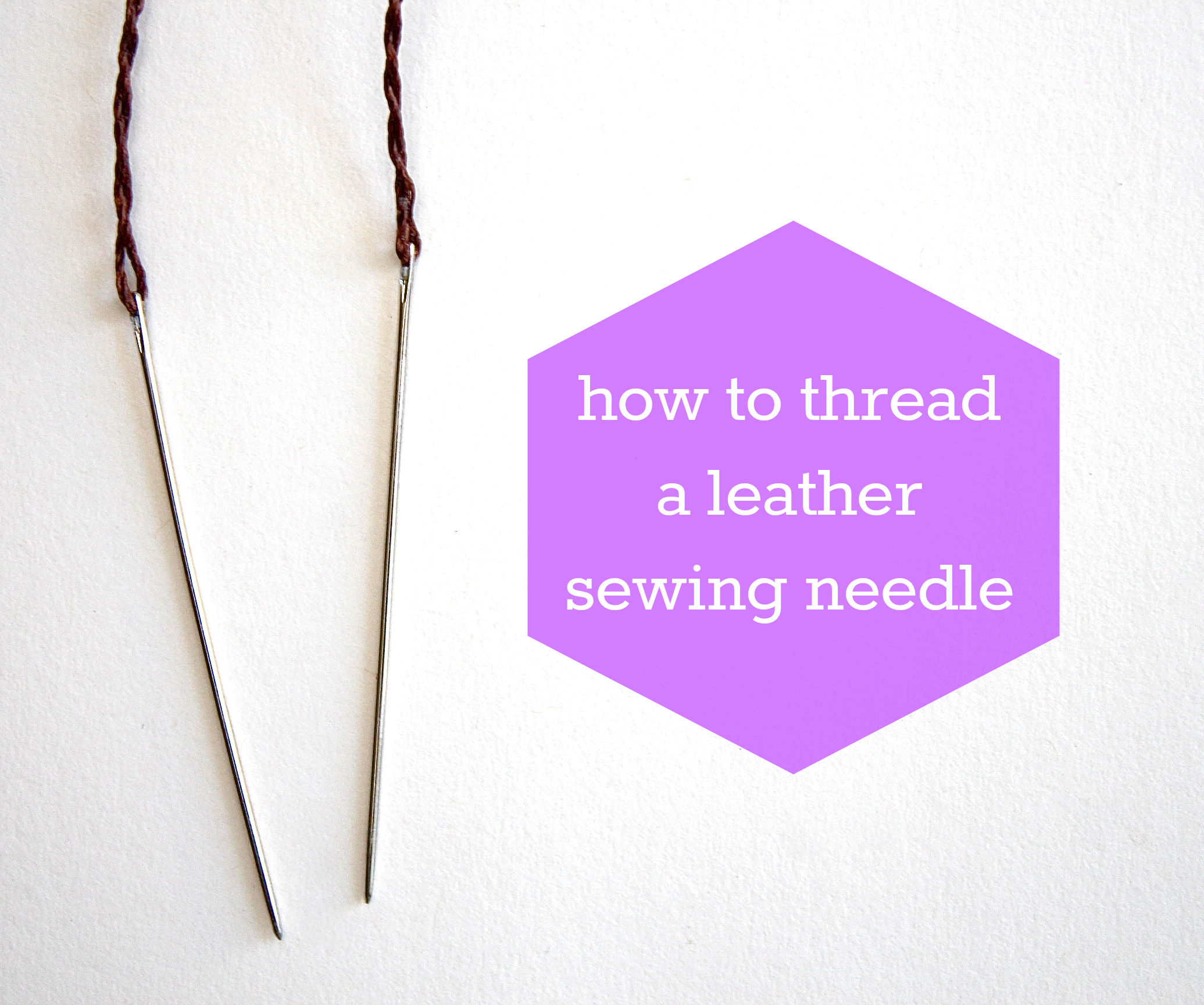 How to Thread a Leather Needle