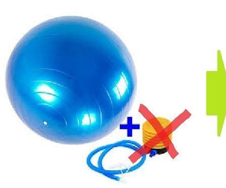 How: Inflate Gym-ball With Bike-pump
