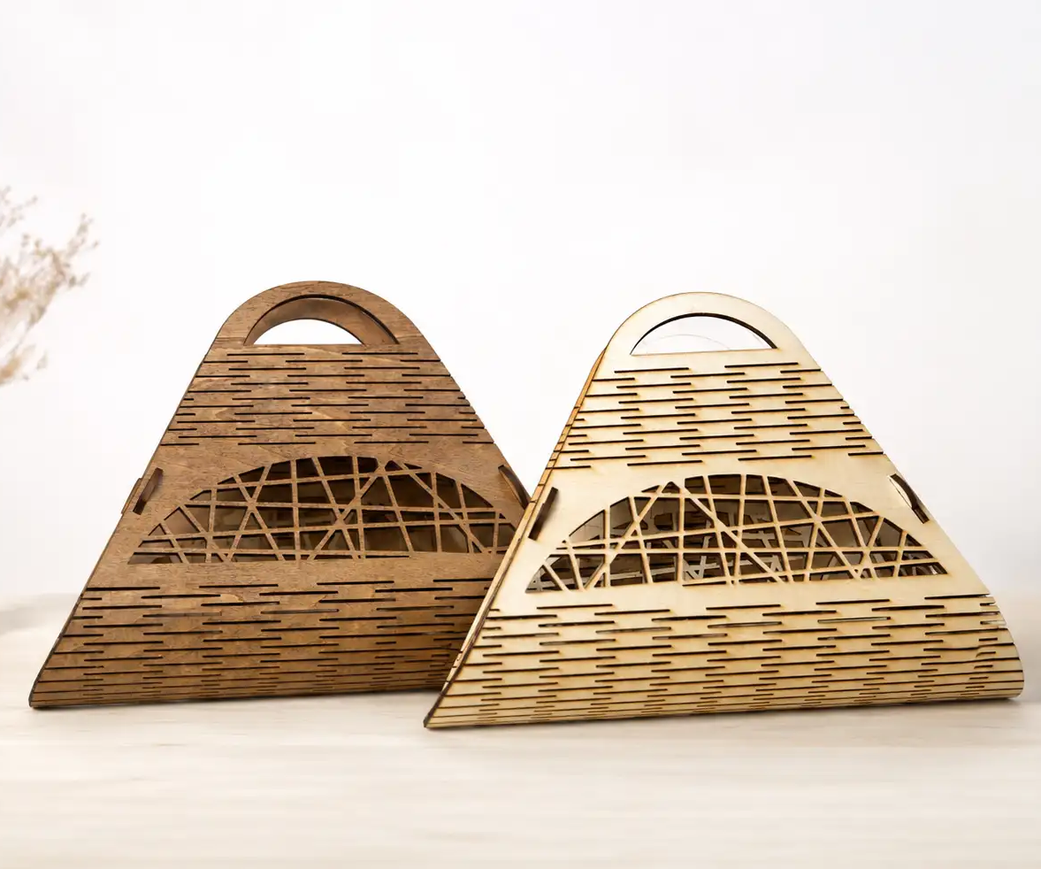 How to Laser Cut a Wooden Hand Bag Step by Step Tutorial