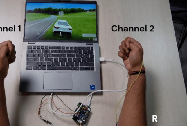 EMG Muscle Controlled Car Game