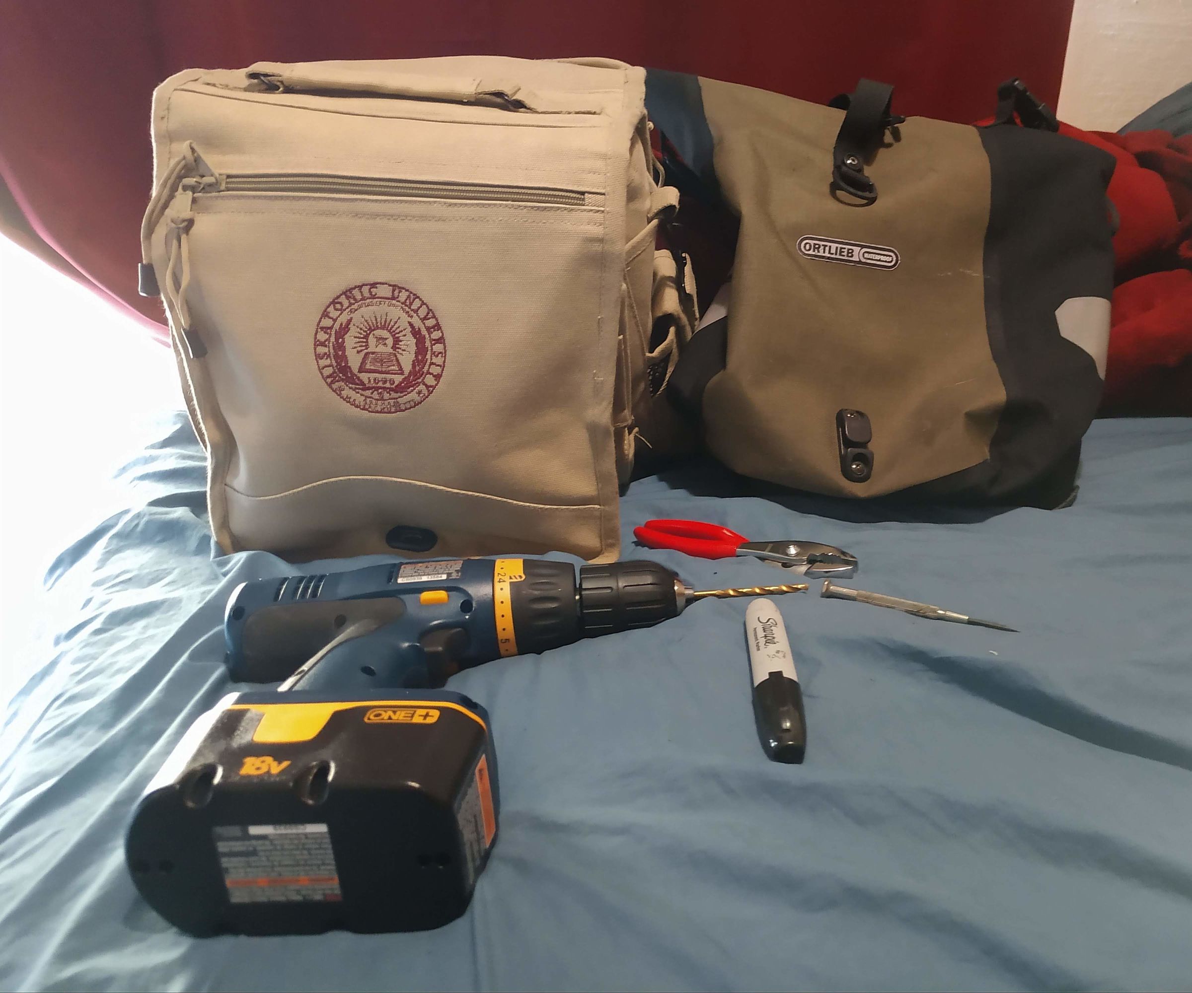 Messenger Bag/Rear Bike Rack Bag (AKA Pannier) Hybrid