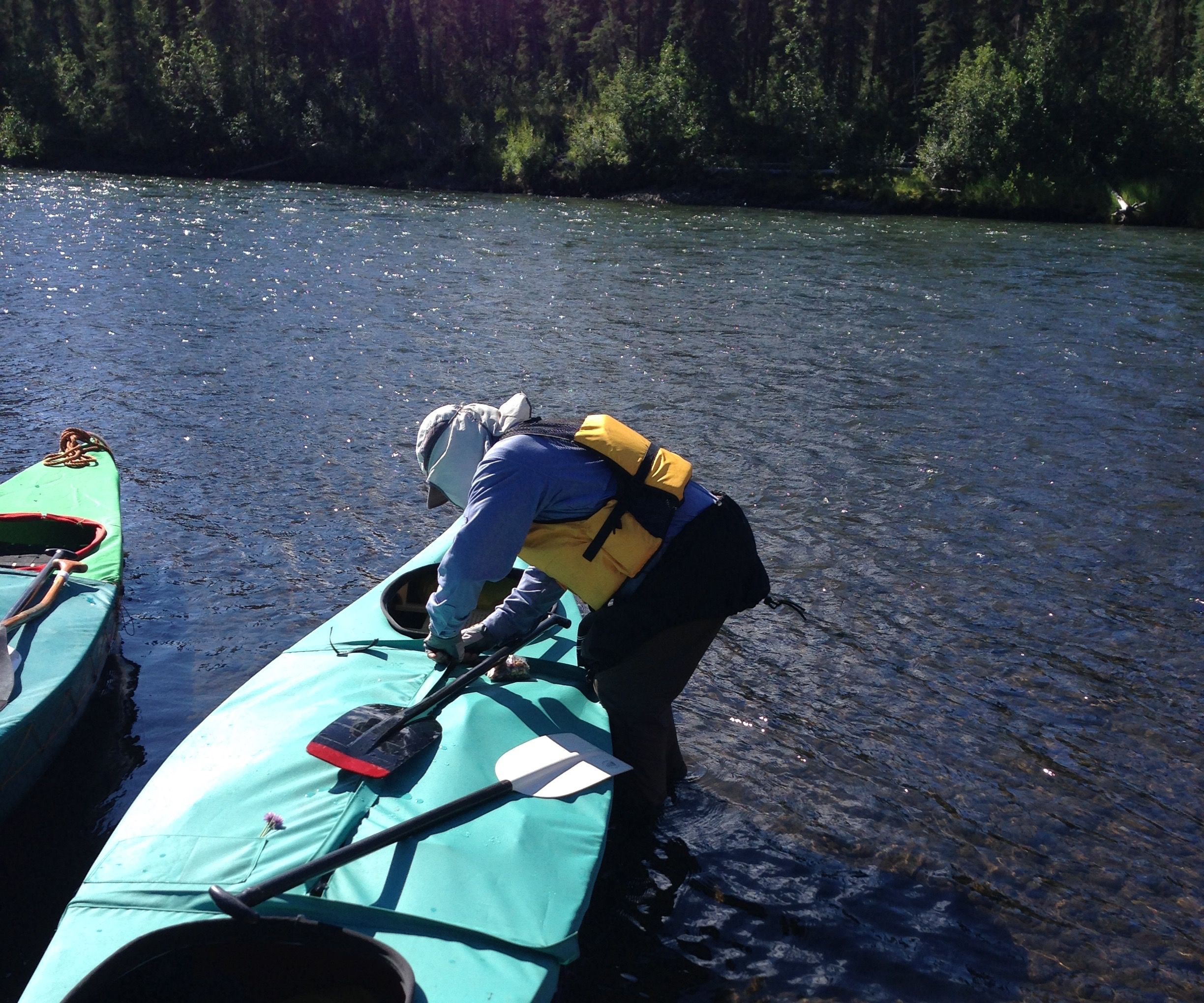 Canoe Spray Deck With Releasable Cockpits