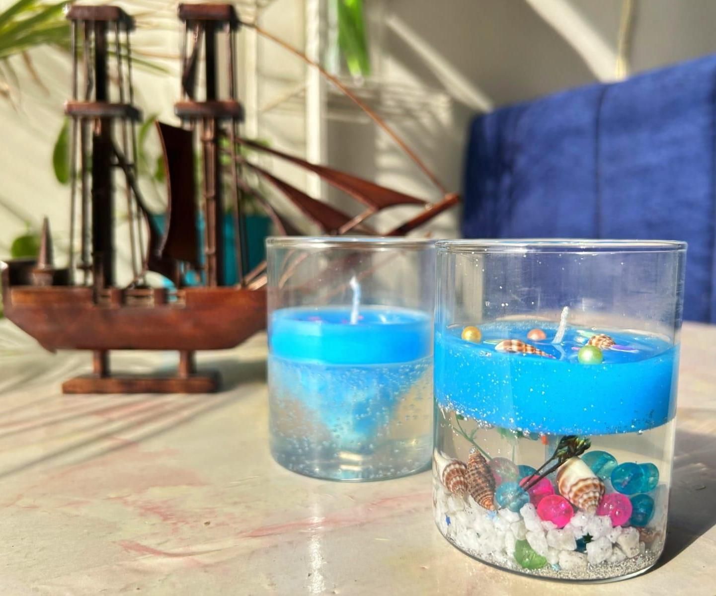 DIY Ocean Inspired Candles