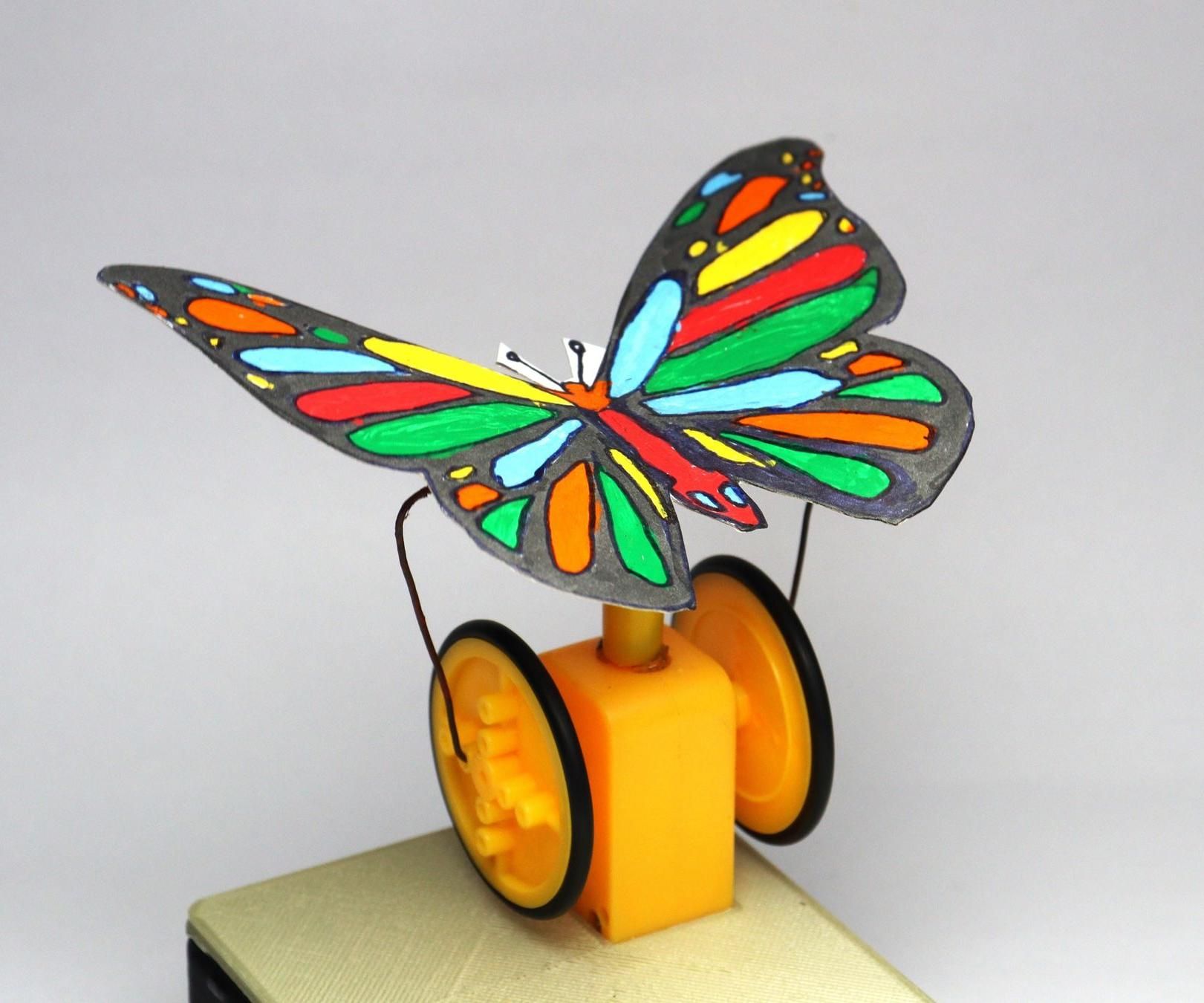 DIY Colorful Butterfly With Flapping Wings