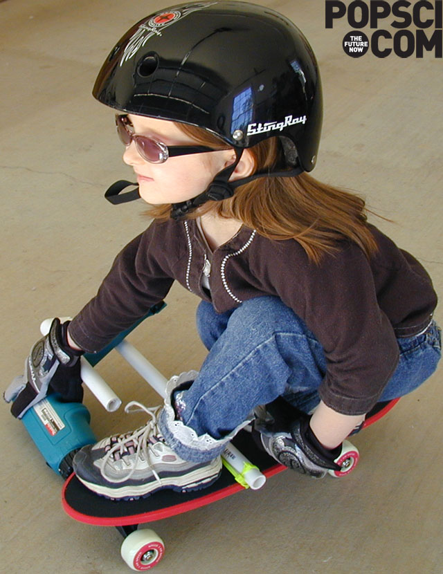 5-Minute Project: Drill-Powered Skateboard