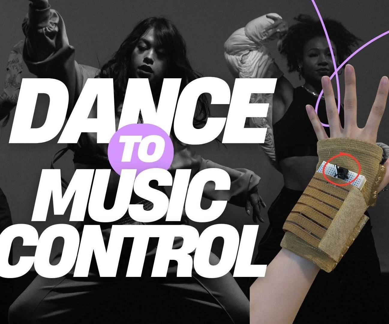 MUSIC CONTROLLING GLOVE FOR DANCERS