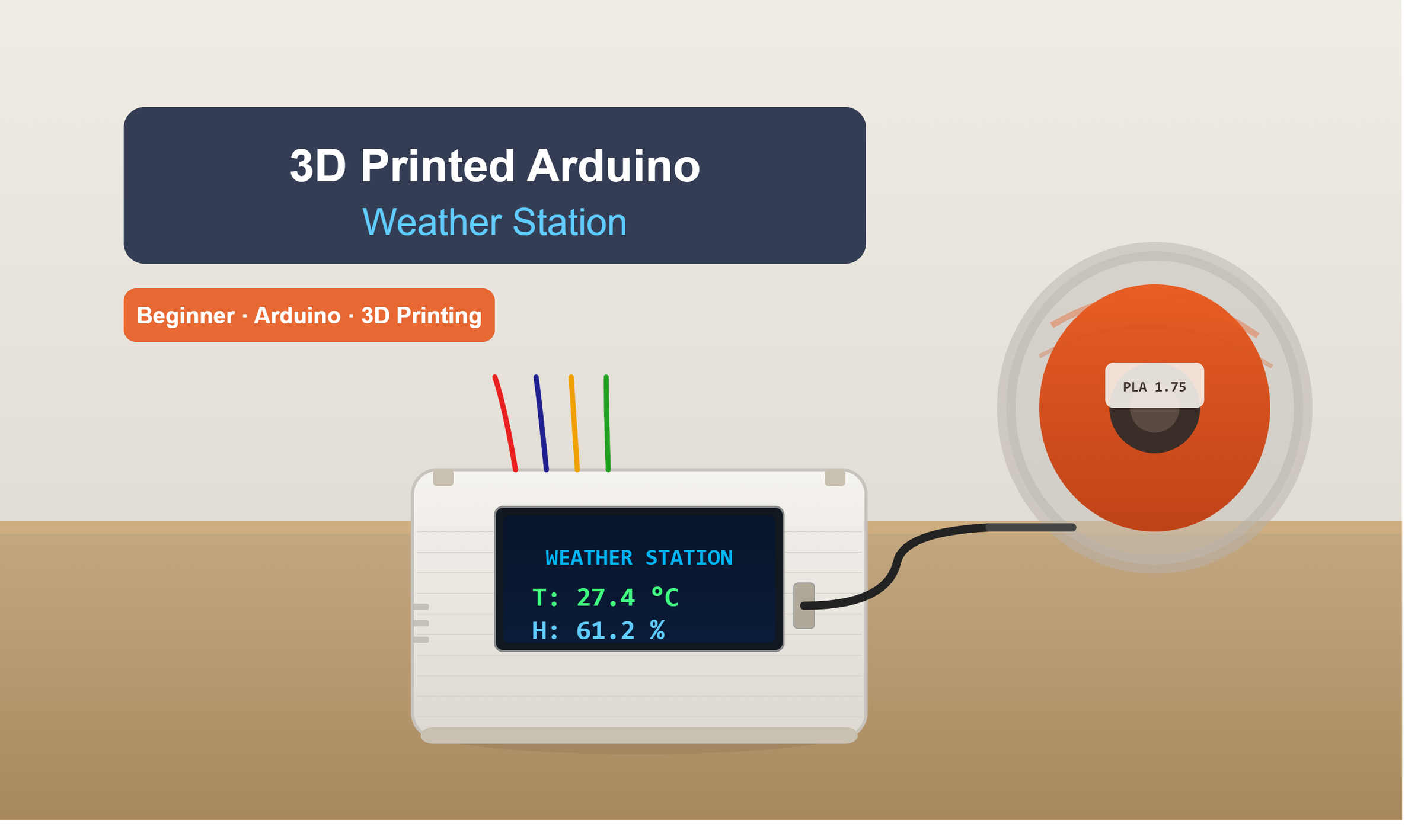 Build a 3D Printed Arduino Weather Station: a Beginner's Guide to 3D Printing + Electronics