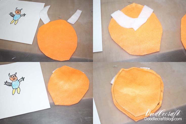 turn child's artwork drawing into a custom made plush stuffed toy easy diy fleece soft toy make sew with voice recorder recording  (21).jpg