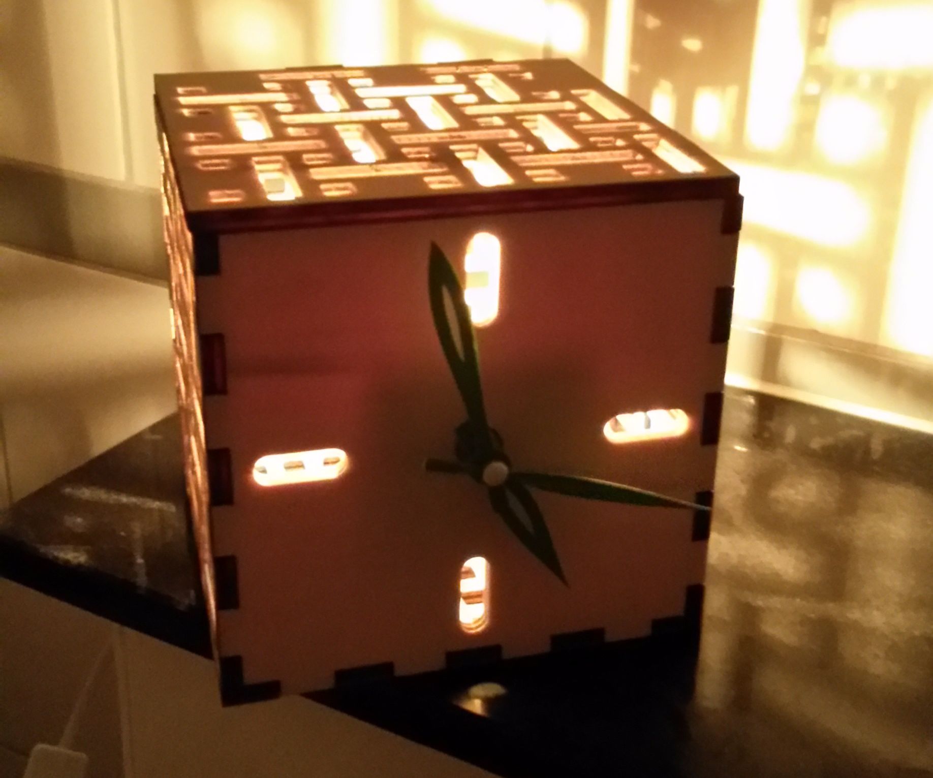 A Clock With a Lamp