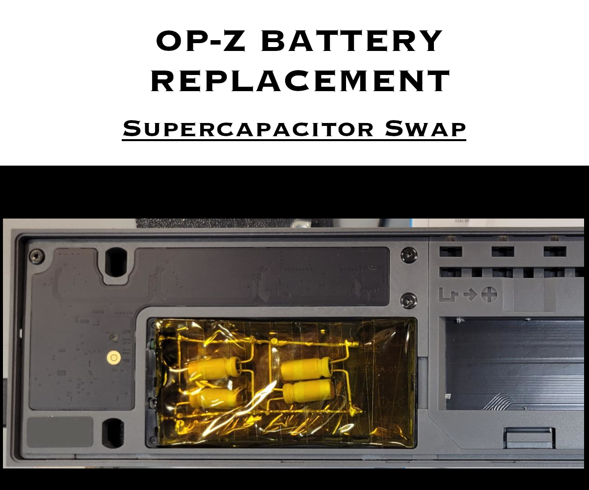 OP-Z Replacement Battery | Supercapacitors