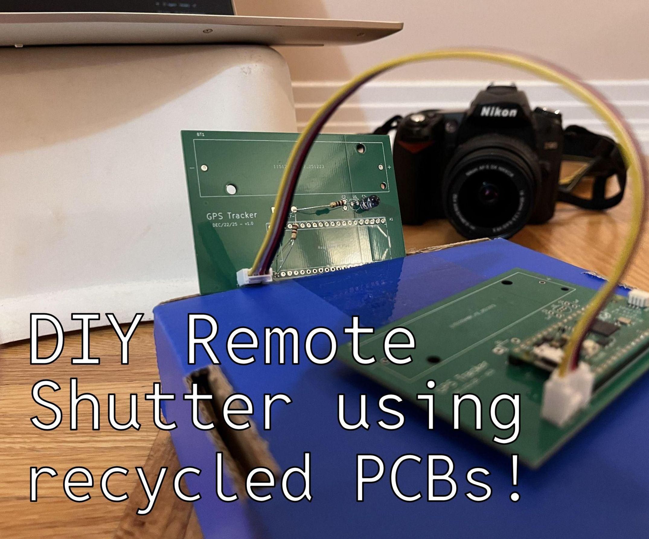 Remote Camera Shutter Using Recycled PCBs!