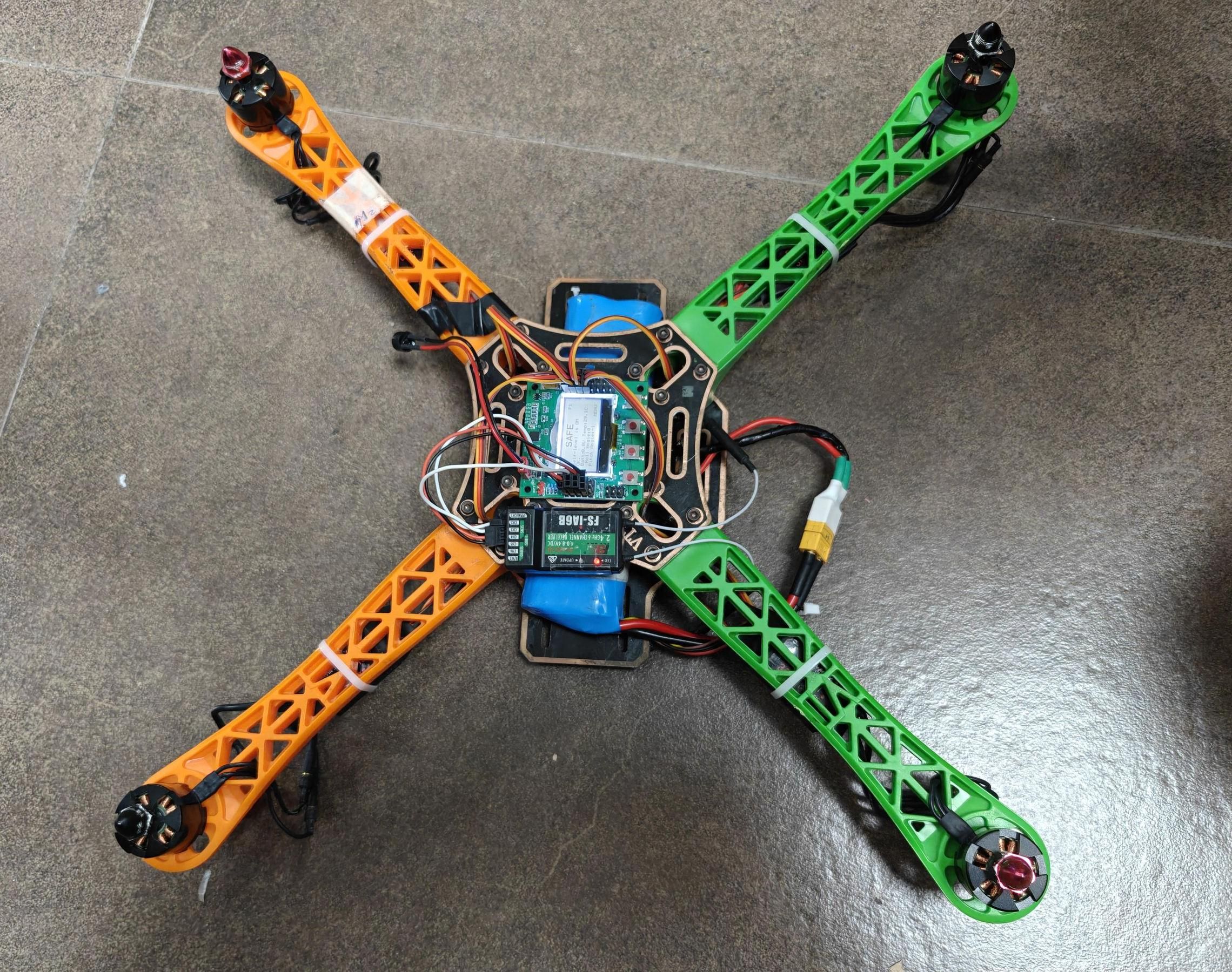 F450 Quadcopter Drone (KK Flight Controller + FS-i6 RC System)