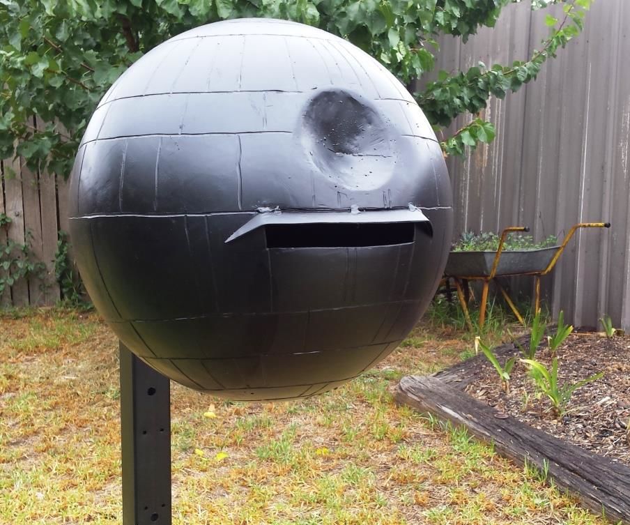 How to Make a Death Star Mailbox