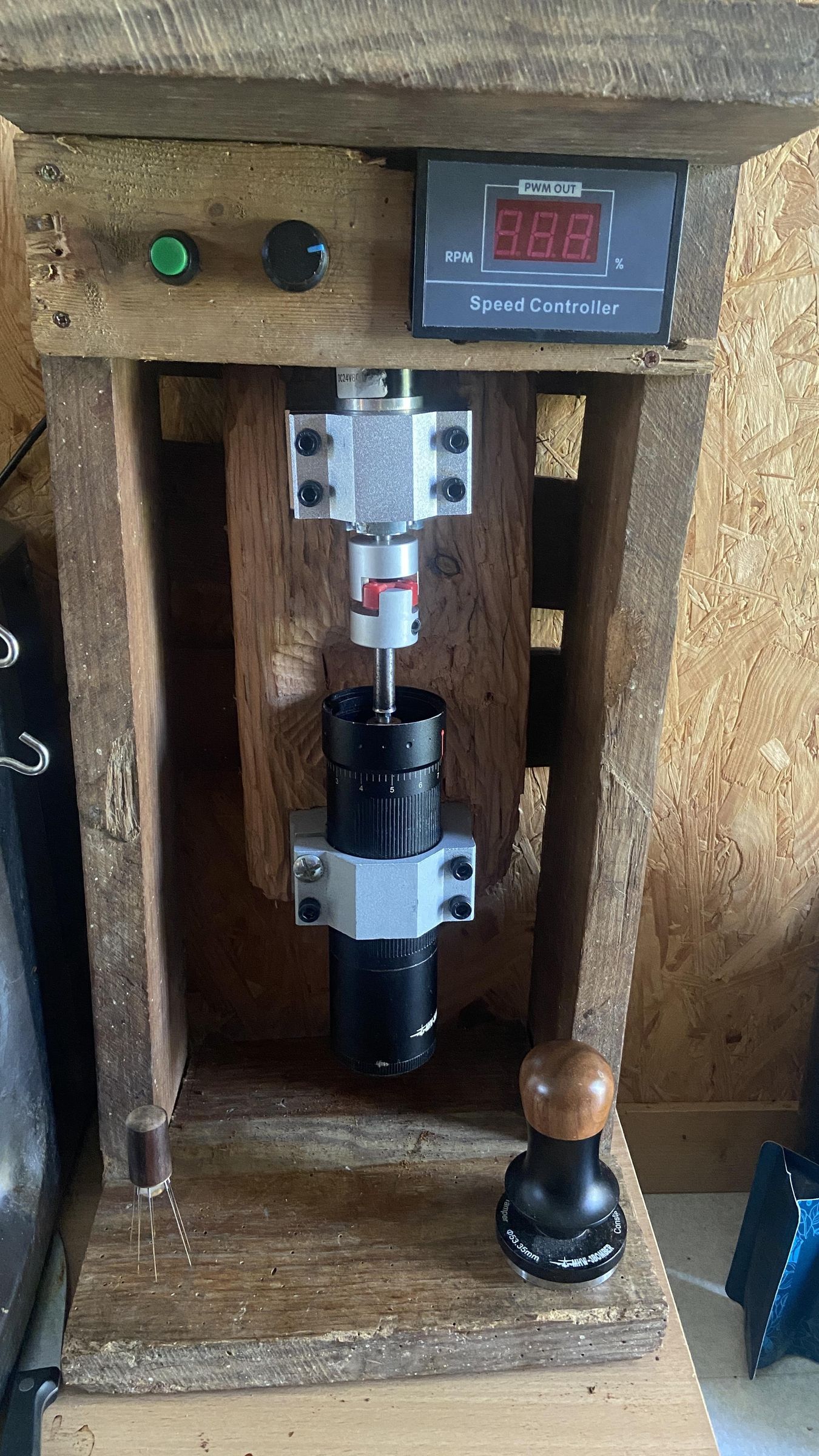 Motorizing Coffee Hand Grinder (MHW-3BOMBER R3) Into a Low Speed 12 RPM "Snow Grind" Powerhouse
