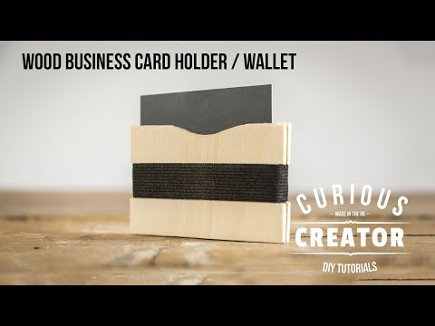 #23 Wood Business Card Holder Wallet - DIY Curious Creator