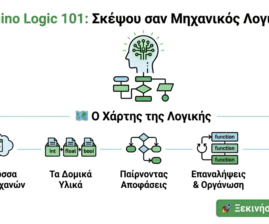 Arduino Logic 101 – Κεφάλαιο 1.1: Τι Είναι Ο Κώδικας;