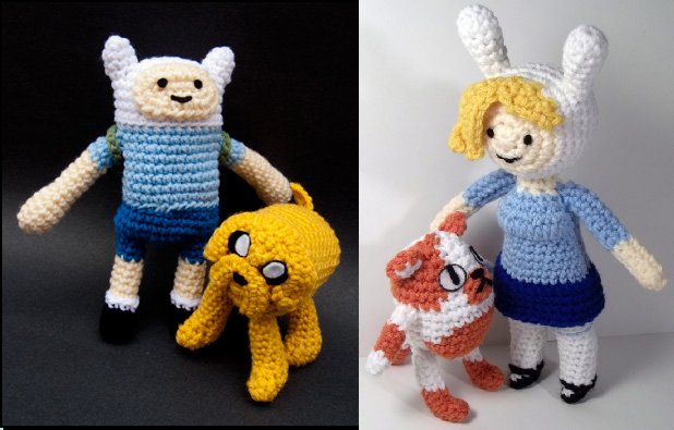 Jake the Dog / Cake the Cat Amigurumi