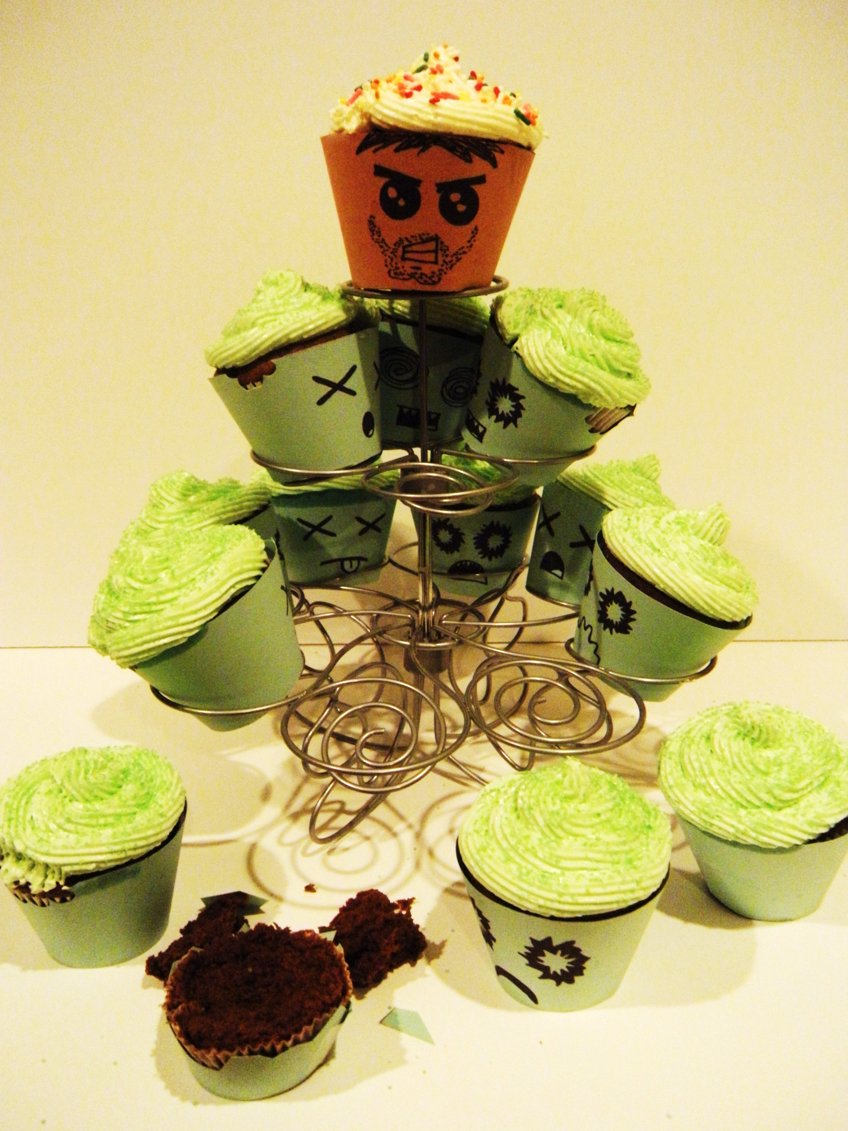 Adorable Zombie Cupcakes!