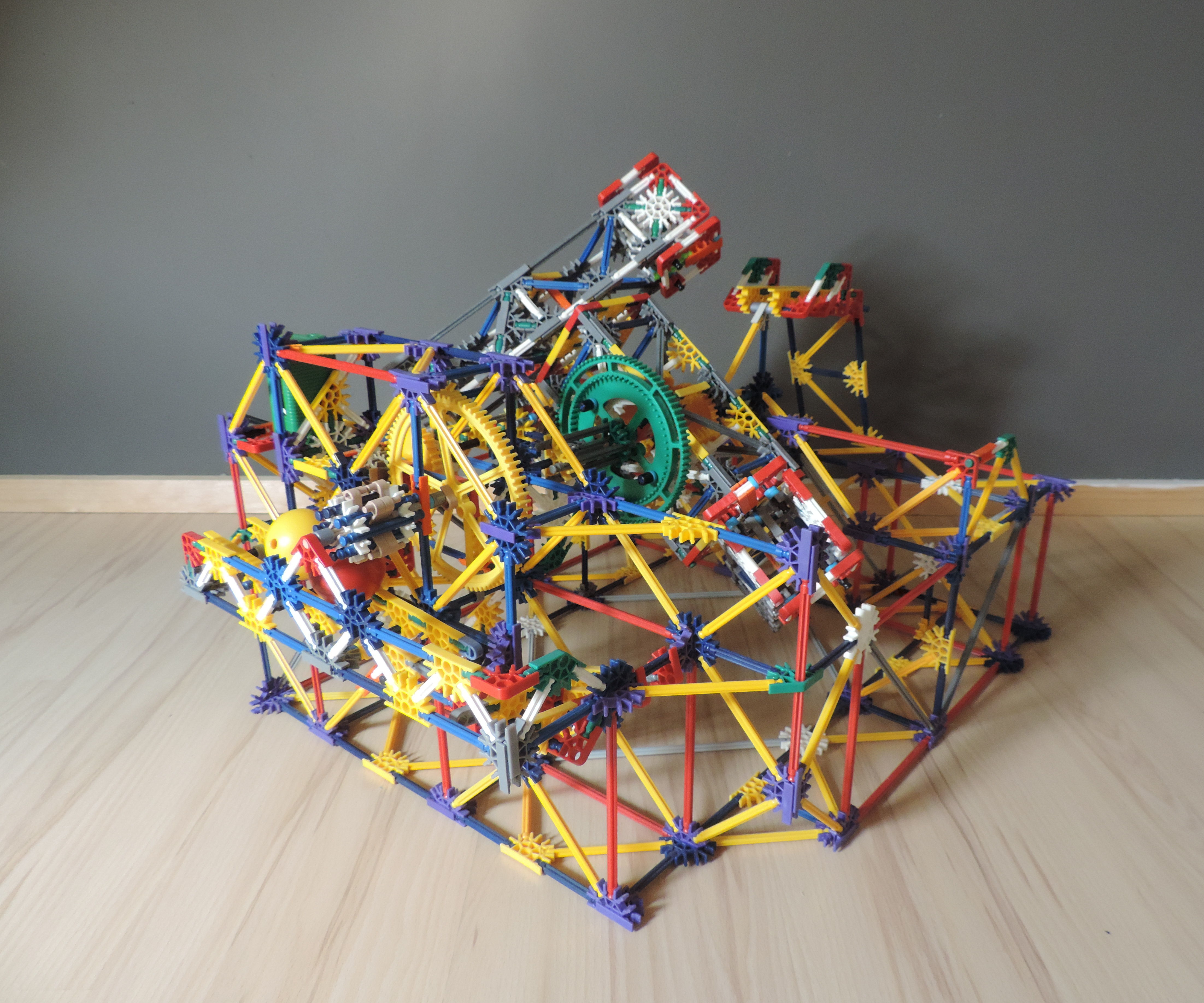 Knex Ball Machine Lift: Triple Moving Arm Lift