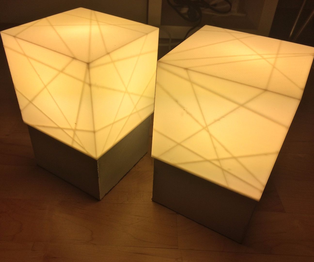 Concrete Lamp Base With 3D Printed Shade