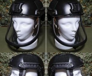 Weatherproof Helmet Mounted Rain Face Shield